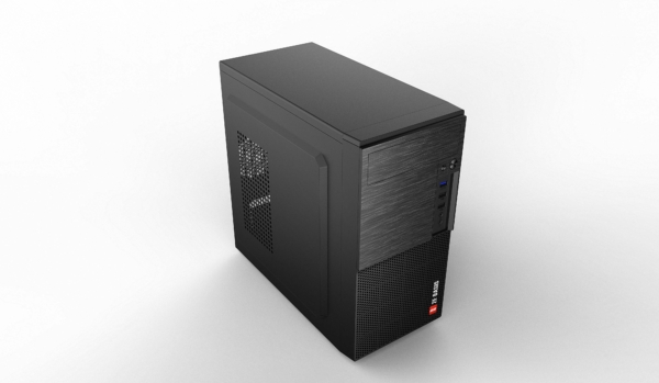 2E PC case Basis RD860-3U without PSU, 1xUSB3.0, 2xUSB2.0, VGA 320mm, mATX, black