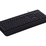 Клавіатура мембранна 2E KS109 104key, USB-A, EN/UK/RU, чорний
