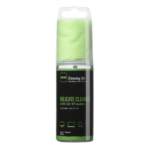 Cleaning kit 2E for office equipment (liquid 150ml, whipe 15x15cm), green