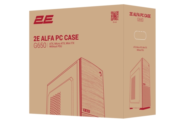 Корпус 2E Alfa G650 без БЖ 2xUSB3.0, 1xUSB2.0, 1×120мм, VGA 280мм, LCS ready, ATX, чорний