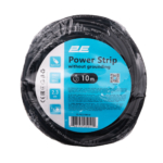 2E Power Strip 1хType C, 2х1mm2, 10A, 10m, black
