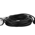 2E Power Strip 1хType C, 2х1mm2, 10A, 10m, black