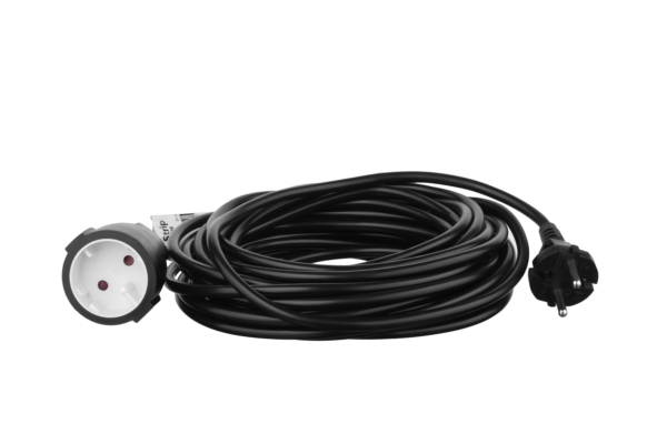 2E Power Strip 1хType C, 2х1mm2, 10A, 10m, black