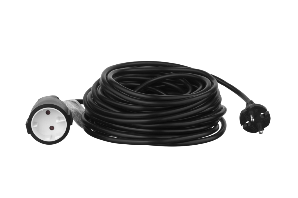 2E Power Strip 1хType F, 2х1mm2, 10A, 15m, black