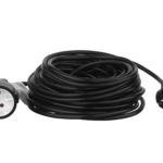2E Power Strip 1хType F, 2х1mm2, 10A, 15m, black