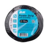 2E Power Strip 1хType F, 3х1.5mm2, 16A, 10m, black