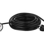 2E Power Strip 1хType F, 3х1.5mm2, 16A, 10m, black