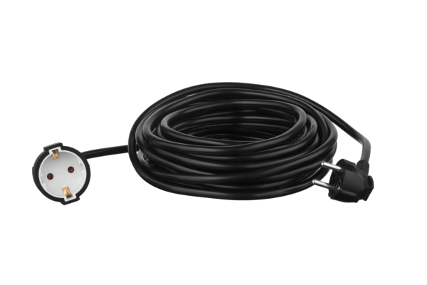 2E Power Strip 1хType F, 3х1.5mm2, 16A, 10m, black