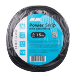2E Power Strip 1хType F, 3х1.5mm2, 16A, 15m, black