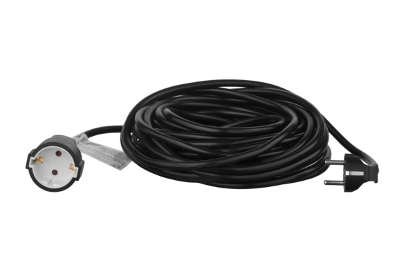 2E Power Strip 1хType F, 3х1.5mm2, 16A, 15m, black