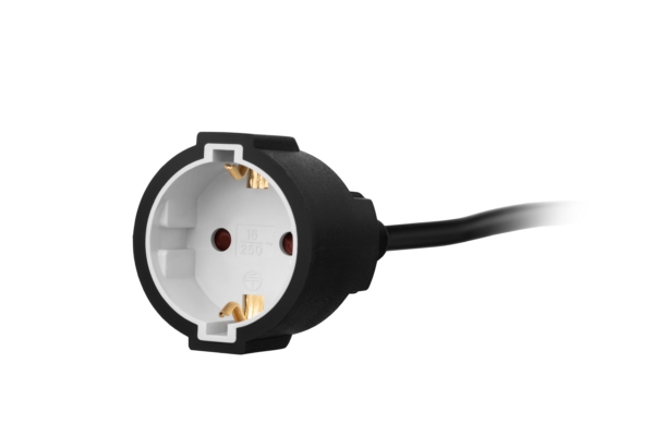 2E Power Strip 1хType F, 3х1.5mm2, 16A, 20m, black