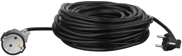 2E Power Strip 1хType F, 3х1.5mm2, 16A, 20m, black