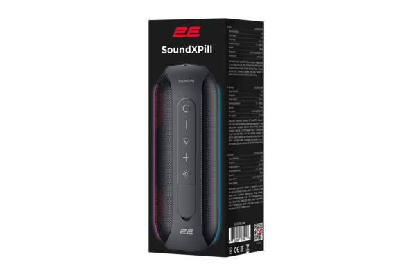 Portable Speaker 2E SoundXPill TWS, MP3, Wireless, Waterproof Black
