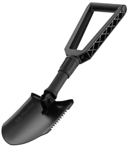 Лопата тактическая 2E Fox One Black складная, 59 см, 1.1 кг