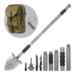 2E Tactical Лопата-мультитул тактична Mahura Steel Gray розбірна, 23в1, з сумкою у комплекті, 107 см макс., 1.5 кг