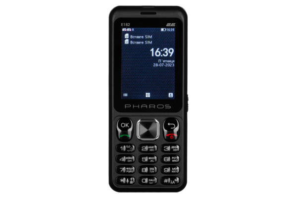 Mobile phone 2E E182 2.4″ 2SIM, 1700mAh, Black