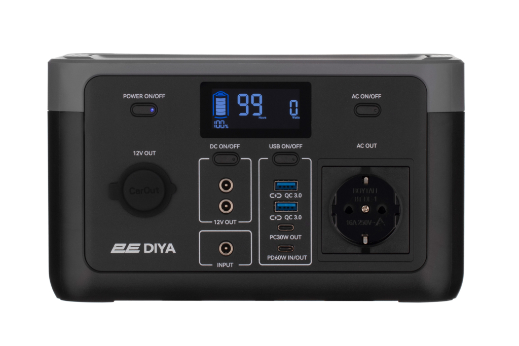 Портативная электростанция 2Е Diya 300 Вт, 320 Втч, быстрая зарядка