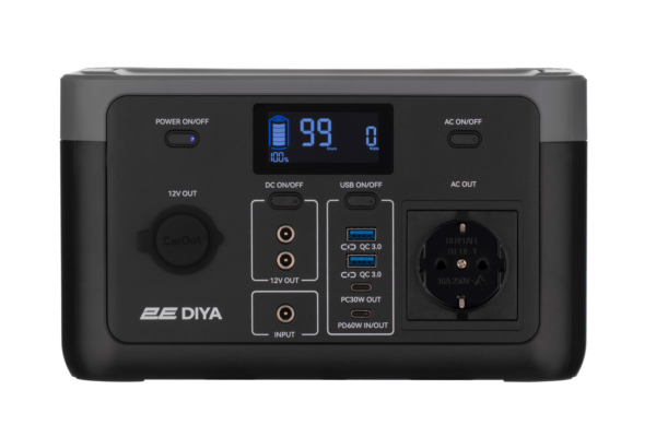 Portable Power Station 2E Diya Output Power 300W Battery capacity 320Wh, Fast Charging