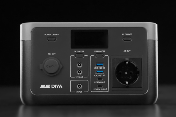 Portable Power Station 2E Diya Output Power 300W Battery capacity 320Wh, Fast Charging