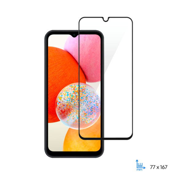Защитное стекло 2E для Samsung Galaxy A14 (A145F),2.5D FCFG, (1 Pack), черная рамка