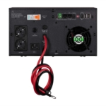 Інвертор 2E HI600, 600W, 12V – 230V, LCD, AVR, 2xSchuko + DC output