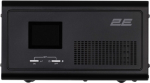 Інвертор 2E HI600, 600W, 12V – 230V, LCD, AVR, 2xSchuko + DC output