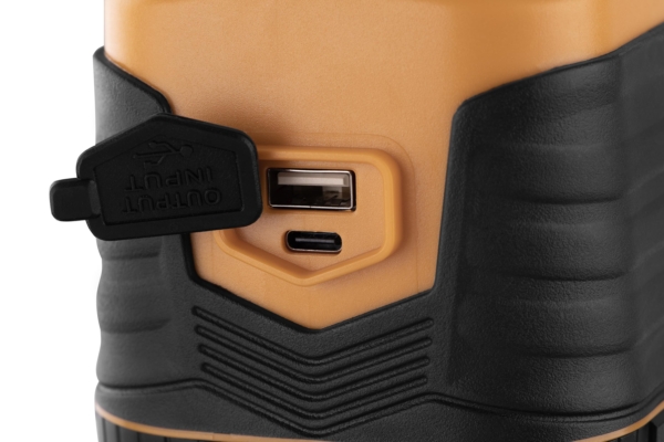 Фонарь кемпинговый аккумуляторный 2E PLBL1844 USB-C 4400мА·ч 1000лм 10Вт 4 режима освещения функция Power Bank IP44 0.49кг