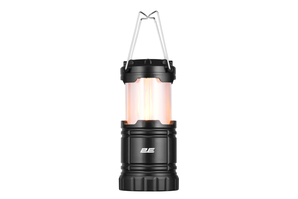 Фонарь кемпинговый на батарейках 2E PLBL3AA Flame AAx3 200лм 3Вт складной 2режима освещения пламя/белый свет IP44 0.26кг