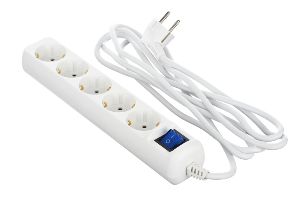 2E Power Strip 5хType F, 3х1.5mm2, 16A, 3m, white