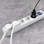 2E Power Strip 5хType F, 3х1.5mm2, 16A, 3m, white