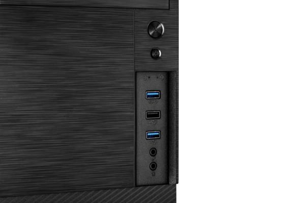2E PC case Alfa E190-3U without PSU, 2xUSB3.0, 1xUSB2.0, VGA 320mm, ATX, black