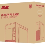 2E PC case Alfa E190-3U without PSU, 2xUSB3.0, 1xUSB2.0, VGA 320mm, ATX, black