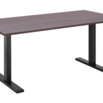2E Computer table CE150WDARK-MOTORIZED, height adjustment, electric motor 220V, 62/128×150х75cm, Wood Dark