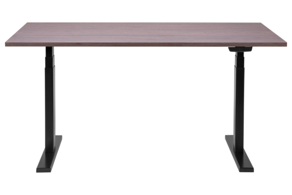 2E Computer table CE150WDARK-MOTORIZED, height adjustment, electric motor 220V, 62/128×150х75cm, Wood Dark