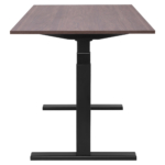 2E Computer table CE150WDARK-MOTORIZED, height adjustment, electric motor 220V, 62/128×150х75cm, Wood Dark