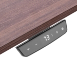 2E Computer table CE150WDARK-MOTORIZED, height adjustment, electric motor 220V, 62/128×150х75cm, Wood Dark