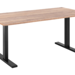 2E Computer table CE150WOLD-MOTORIZED, height adjustment, electric motor 220V, 62/128×150х75cm, Wood Old