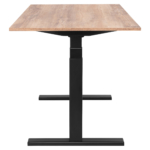 2E Computer table CE150WOLD-MOTORIZED, height adjustment, electric motor 220V, 62/128×150х75cm, Wood Old