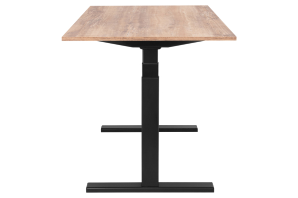 2E Computer table CE150WOLD-MOTORIZED, height adjustment, electric motor 220V, 62/128×150х75cm, Wood Old