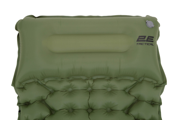 2E Tactical Inflatable sleeping folding mat, air pump system, green
