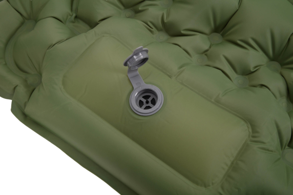 2E Tactical Inflatable sleeping folding mat, air pump system, green