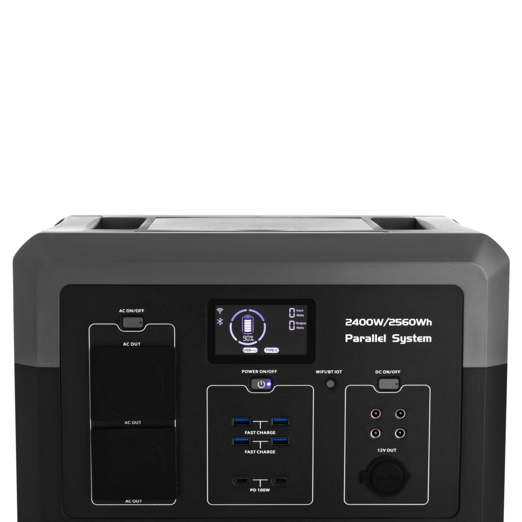 Портативная электростанция 2Е Syayvo 2400 Вт, 2560 Втч, WiFi/BT, параллельное подключение, быстрая зарядка