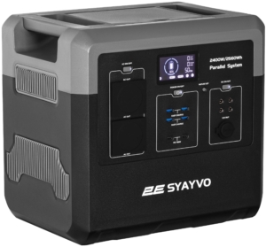 Портативная электростанция 2Е Syayvo 2400 Вт, 2560 Втч, WiFi/BT, параллельное подключение, быстрая зарядка