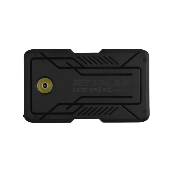 2E Пуско-зарядное устройство Power Block с фонарем, 7200мА·ч/26.64Вт·ч, 400A, 2xUSB-A/2.1A, 1A