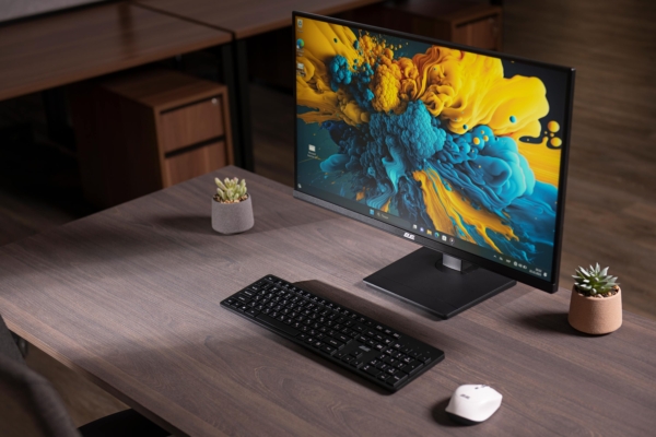 Монітор 2E 27″ N2723B D-Sub, HDMI, IPS, 75Hz, Pivot