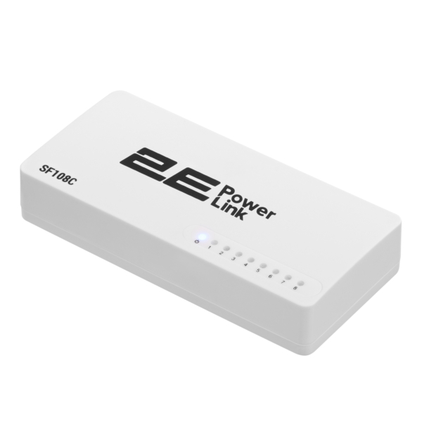 Коммутатор 2E PowerLink SF108C, 8xFE, Неуправляемый