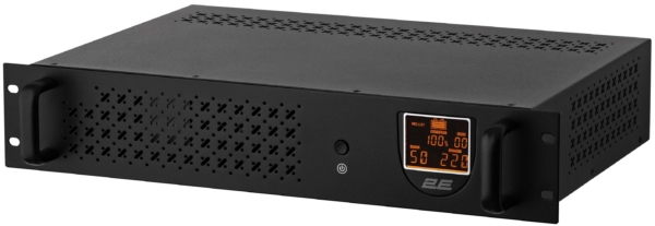 Джерело безперебійного живлення 2E RE850, 850VA/480W, RM 2U, LCD, USB, 2xSchuko