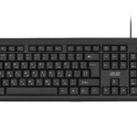 Клавиатура мембранная 2E KS108 104key, USB-A, EN/UK, чёрный