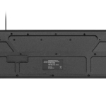 Клавиатура мембранная 2E KS108 104key, USB-A, EN/UK, чёрный