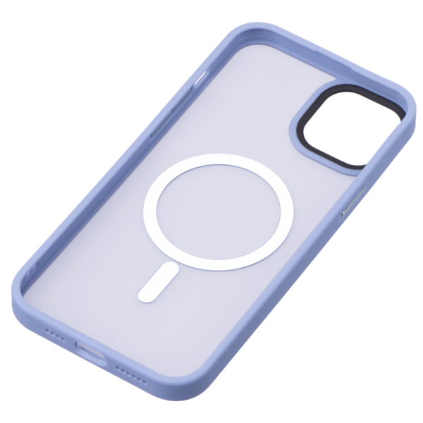 Чохол 2Е Basic для iPhone 15 Plus, Soft Touch MagSafe Cover, синій світлий